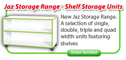 Jaz Range Shelf Storage Units