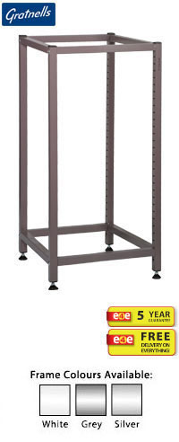 Gratnells Science Range - Bench Height Empty Single Column Frame - 825mm (holds 7 shallow trays or equivalent)