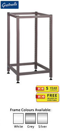 Gratnells Science Range - Under Bench Height Empty Single Column Grey Frame - 725mm (holds 6 shallow trays or equivalent)