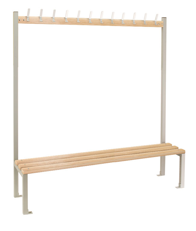 Senior Island Seating - Single Sided Cloakroom Unit With 12 Hooks