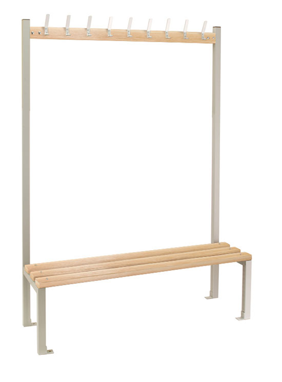 Senior Island Seating - Single Sided Cloakroom Unit With 9 Hooks