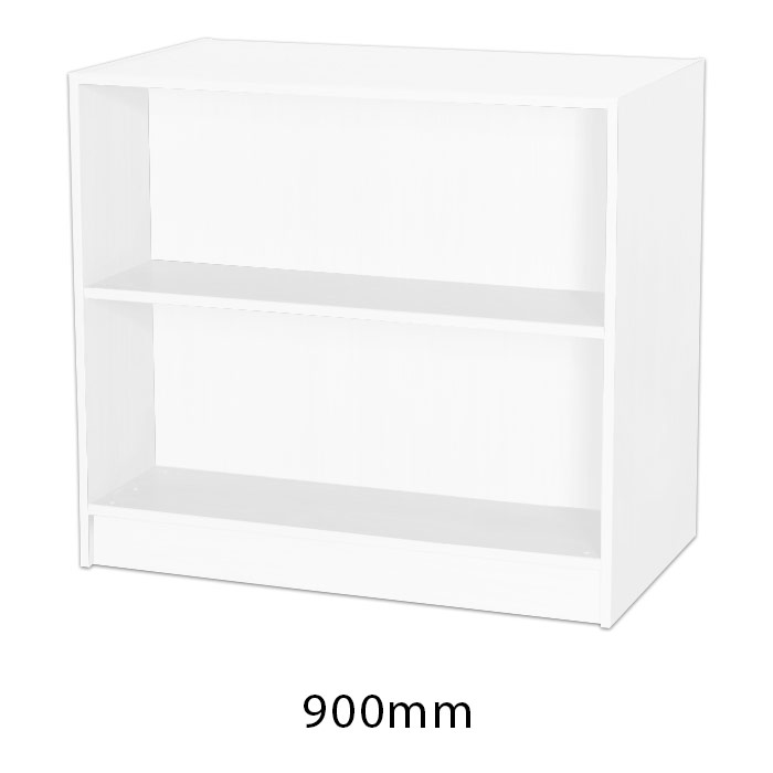 Sturdy Storage - White 1000mm Wide Double Sided Bookcase