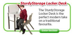 SturdyStorage™  Locker Desks