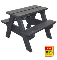 100% Recycled Micro A-Frame Picnic Table and Bench Set