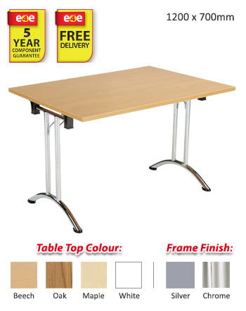 Rectangular Union Folding Table - 1200 x 700mm