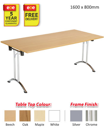 Rectangular Union Folding Table - 1600 x 800mm