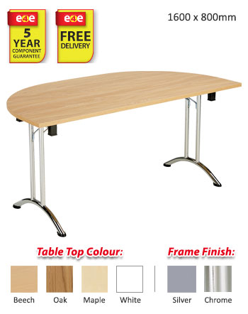 Union Folding Table - D-End