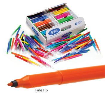 Swäsh Classtrays of 300 Colouring Pens - Fine Tipped