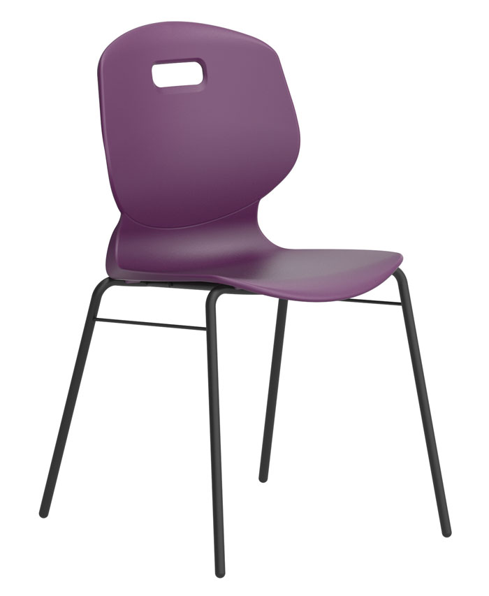 Titan Arc Four-Leg Chair with Brace