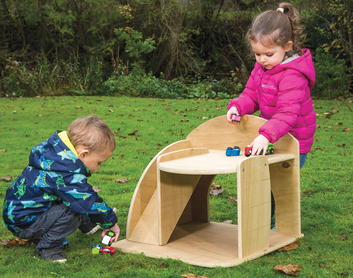 Outdoor Play Garage