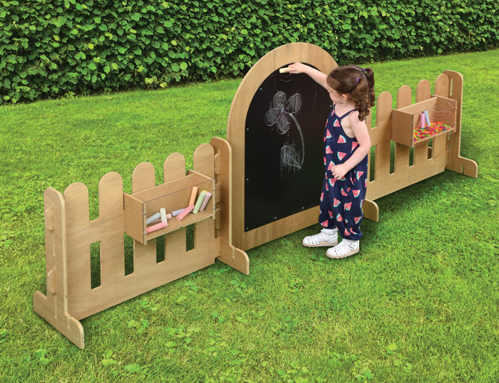 Outdoor Chalkboard & Mirror Activity Panel