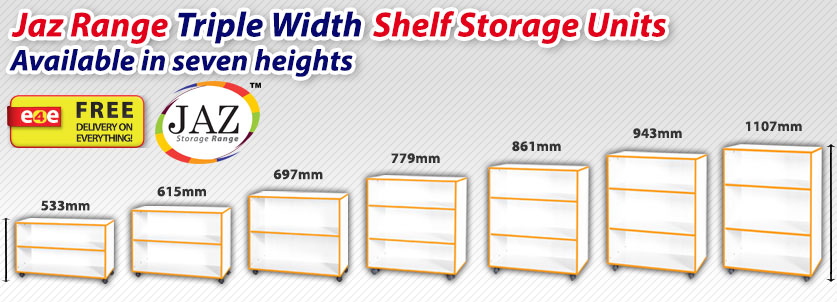 Triple Width Shelf Units frag