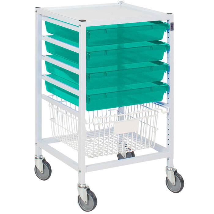 Gratnells Classic Medical Trolley Complete Set - 890mm High