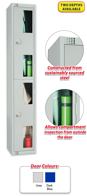 Vision Panel 2 Door Locker