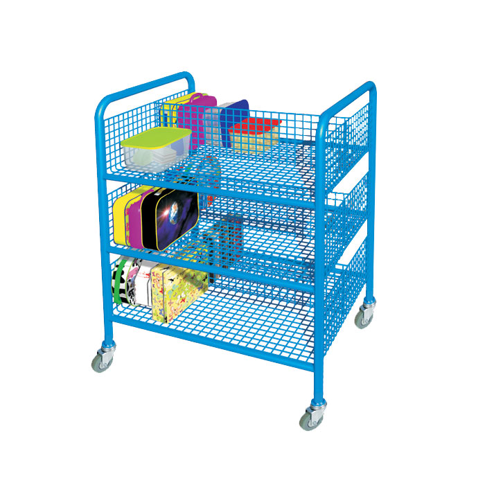 Double Sided Metal Lunchbox Trolley