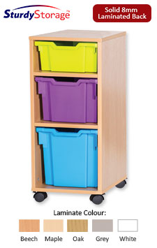 Sturdy Storage Cubbyhole Unit with 3 Variety Trays (Height 861mm)