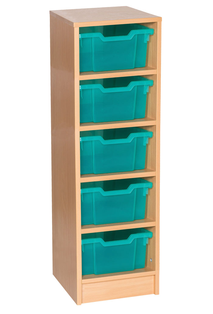 Sturdy Storage - Ready Assembled Cubbyhole Storage with 5 deep Trays (Static)