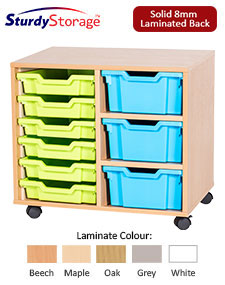 Sturdy Storage Cubbyhole Storage with 9 Variety Trays (Height 615mm)