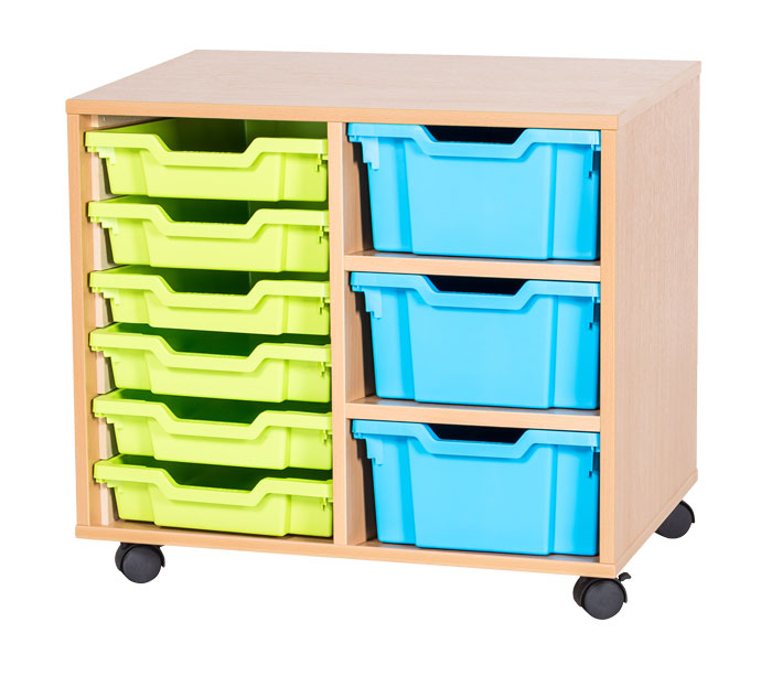 Sturdy Storage Cubbyhole Storage with 9 Variety Trays (Height 615mm)