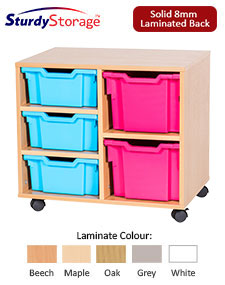 Sturdy Storage Cubbyhole Unit with 5 Variety Trays (Height 615mm)