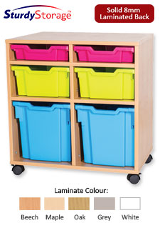 Sturdy Storage Cubbyhole Unit with 6 Variety Trays (Height 697mm)