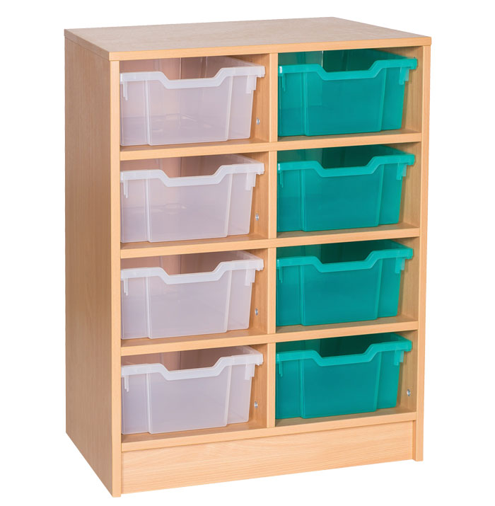 Sturdy Storage - Ready Assembled Cubbyhole Storage with 8 deep Trays (Static)