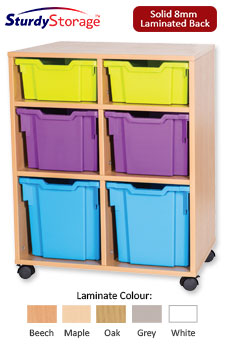 Sturdy Storage Cubbyhole Unit with 6 Variety Trays (Height 861mm)