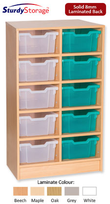 Sturdy Storage - Ready Assembled Cubbyhole Storage with 10 deep Trays (Static)