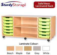 Sturdy Storage Quad Column Unit -  12 Trays Unit