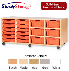 Sturdy Storage Cubbyhole Storage with 18 Variety Trays (Height 615mm)