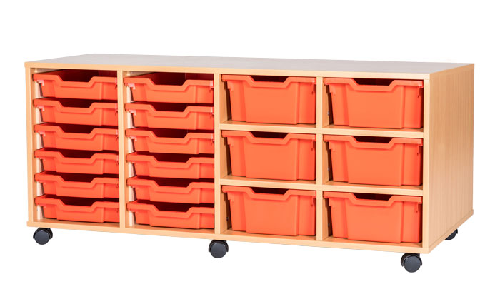 Sturdy Storage Cubbyhole Storage with 18 Variety Trays (Height 615mm)