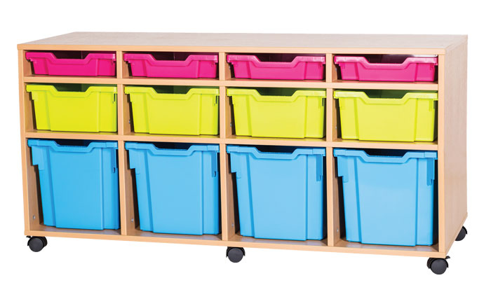 Sturdy Storage Cubbyhole Storage with 12 Variety Trays (Height 697mm)