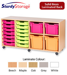 Sturdy Storage Cubbyhole Storage with 18 Variety Trays (Height 697mm)