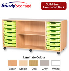 Sturdy Storage Quad Column Unit -  14 Trays Unit