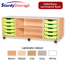 Sturdy Storage Quad Column Unit -  10 Trays Unit