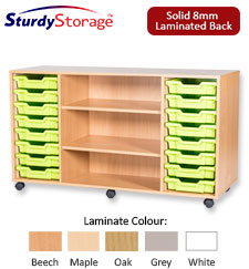 Ready Assembled Quad Column Unit -  16 Trays Mobile Unit