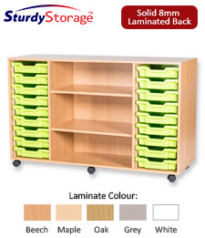 Sturdy Storage Quad Column Unit -  18 Trays Unit