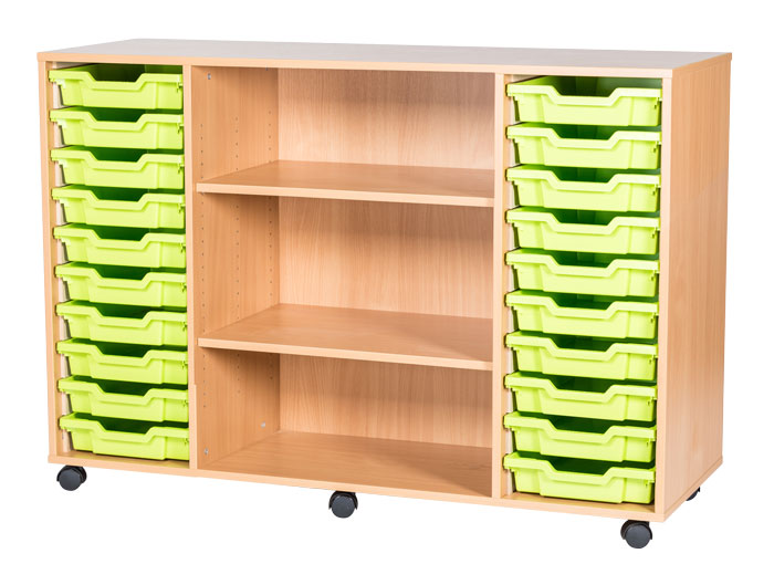 Sturdy Storage Quad Column Unit - 20 Trays Unit Sturdy Storage Quad Column Unit - 20 Trays Unit