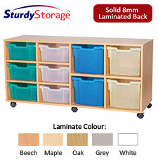 Sturdy Storage Wide Cubbyhole Unit with 10 Variety Trays (Height 615mm)