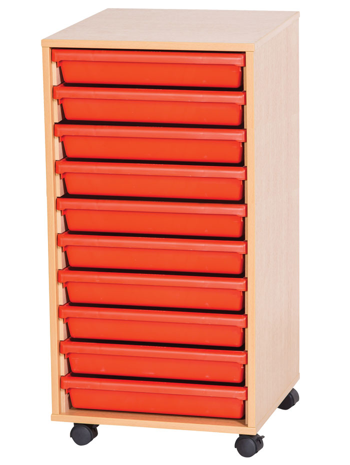 Sturdy Storage - Ready Assembled A3 Tray Unit - 10 Tray Unit