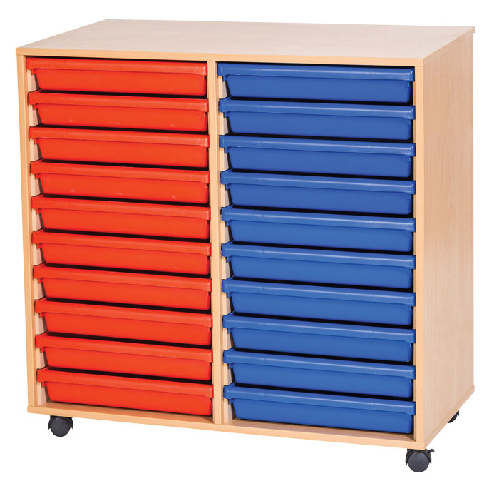 Sturdy Storage - Ready Assembled A3 Tray Unit - 20 Tray Unit