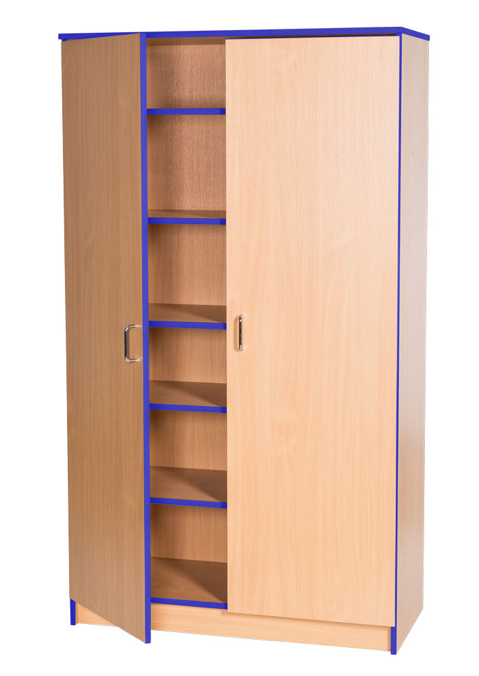 Sturdy Storage - 1800mm High Cupboard with Coloured Edge