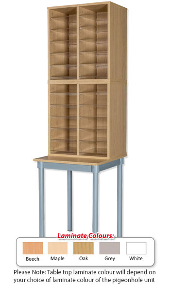 24 Space Pigeonhole Unit with Table