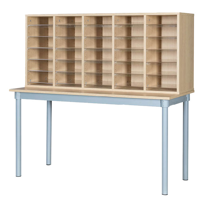 30 Space Pigeonhole Unit with Table