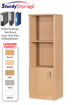 Sturdy Storage - 1312mm High Open Storage with Cupboard Base