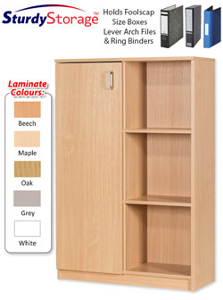 Sturdy Storage - 1312 x 858mm Open Storage with Left Side Cupboard