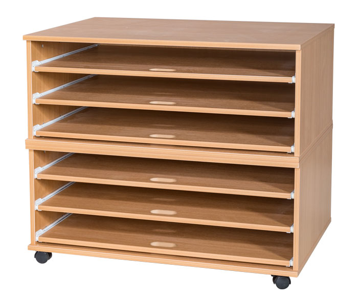 Ready Assembled 6 Sliding Shelves A1 Paper Storage Ready Assembled 6 Sliding Shelves A1 Paper Storage