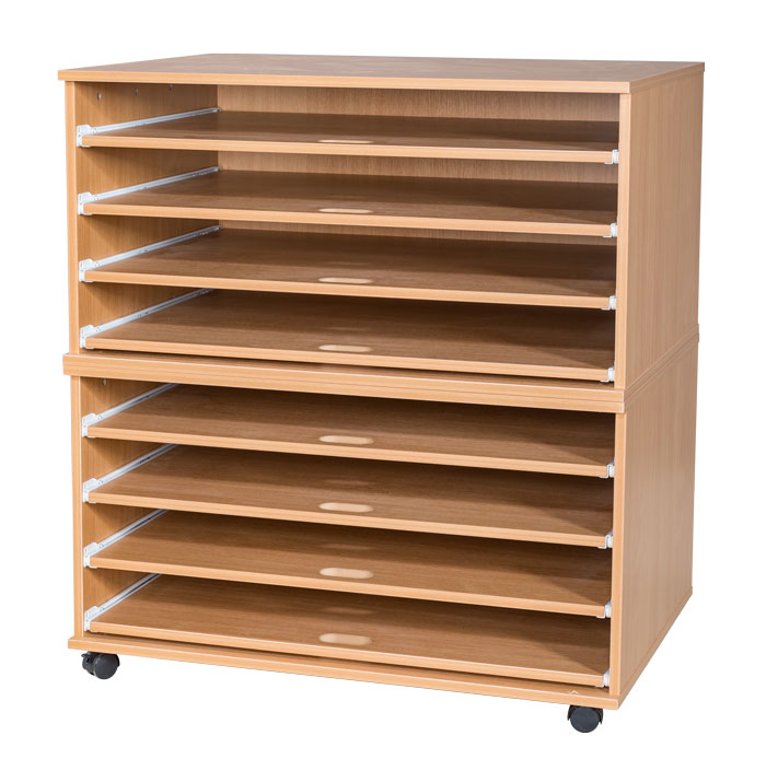 Ready Assembled 8 Sliding Shelves A1 Paper Storage Ready Assembled 8 Sliding Shelves A1 Paper Storage
