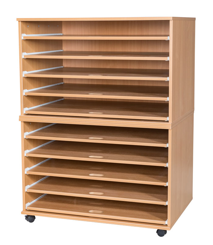 Ready Assembled 10 Sliding Shelves A1 Paper Storage Ready Assembled 10 Sliding Shelves A1 Paper Storage