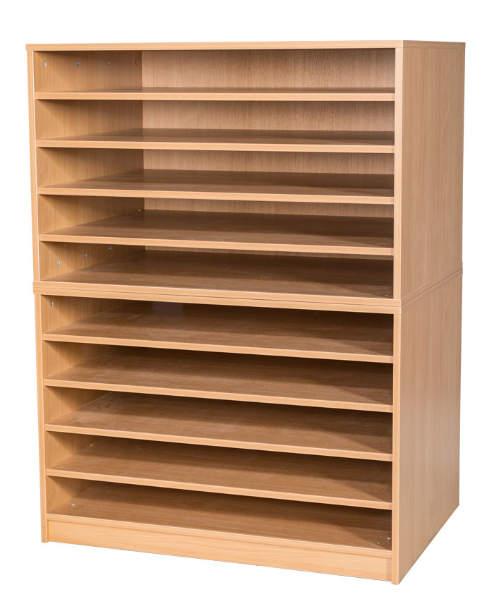 A1 Paper Storage - 10 Fixed Shelves